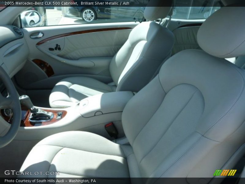 Brilliant Silver Metallic / Ash 2005 Mercedes-Benz CLK 500 Cabriolet