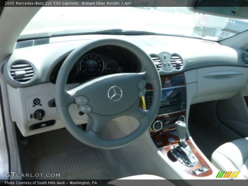 Brilliant Silver Metallic / Ash 2005 Mercedes-Benz CLK 500 Cabriolet