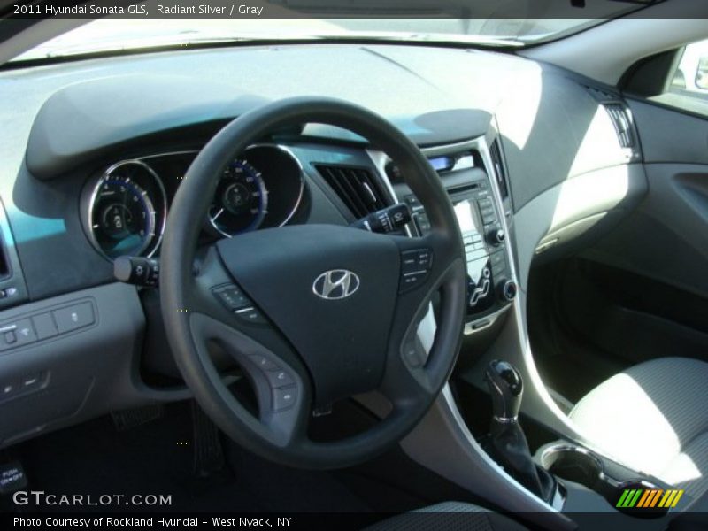 Radiant Silver / Gray 2011 Hyundai Sonata GLS