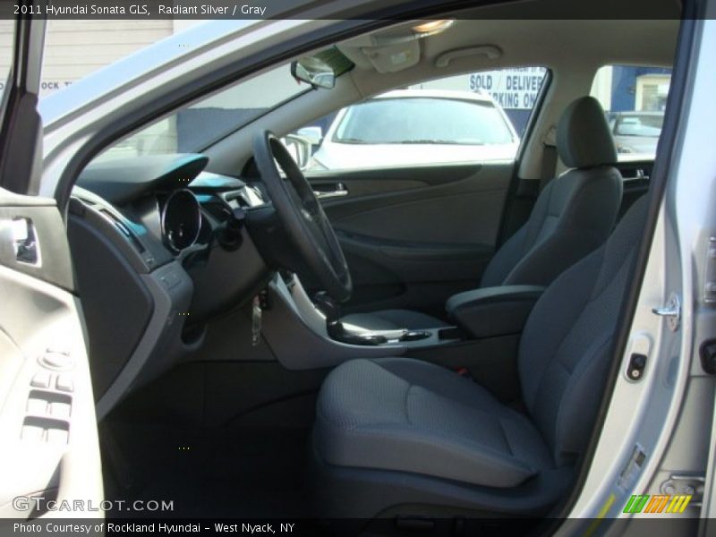 Radiant Silver / Gray 2011 Hyundai Sonata GLS