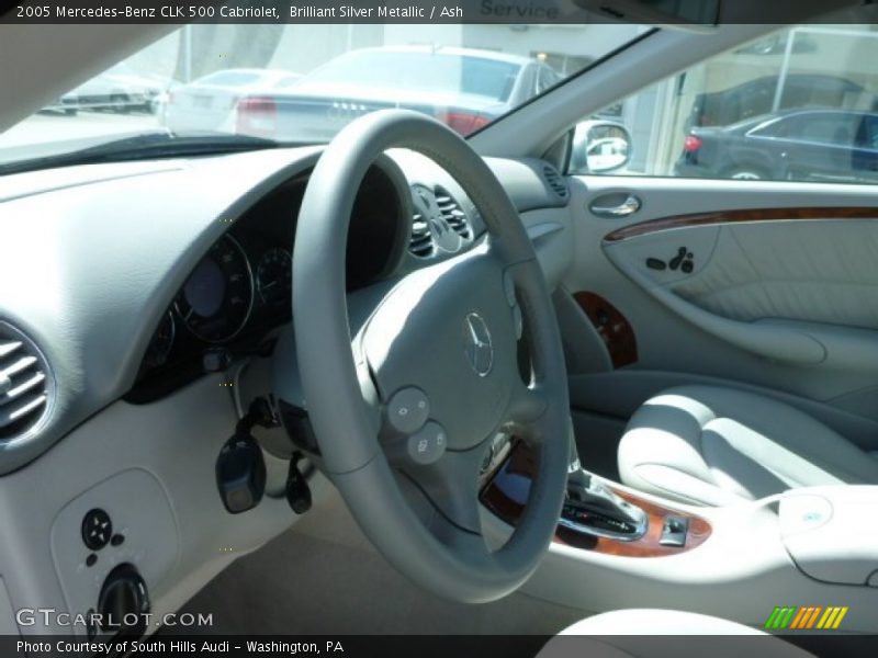 Brilliant Silver Metallic / Ash 2005 Mercedes-Benz CLK 500 Cabriolet