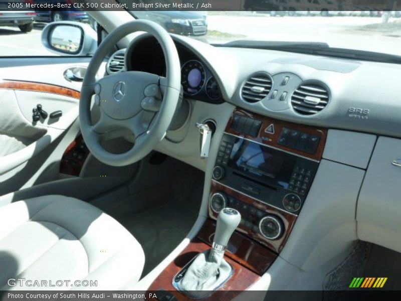 Brilliant Silver Metallic / Ash 2005 Mercedes-Benz CLK 500 Cabriolet