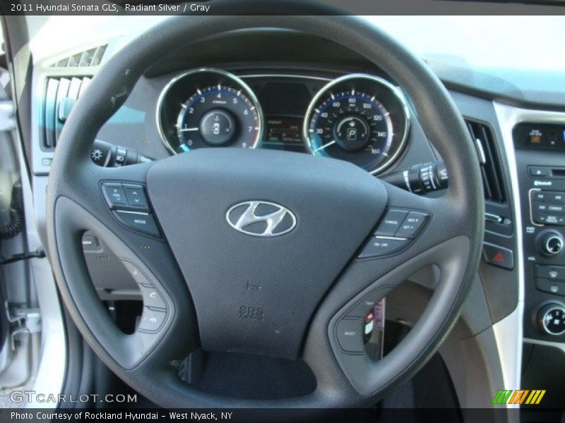 Radiant Silver / Gray 2011 Hyundai Sonata GLS