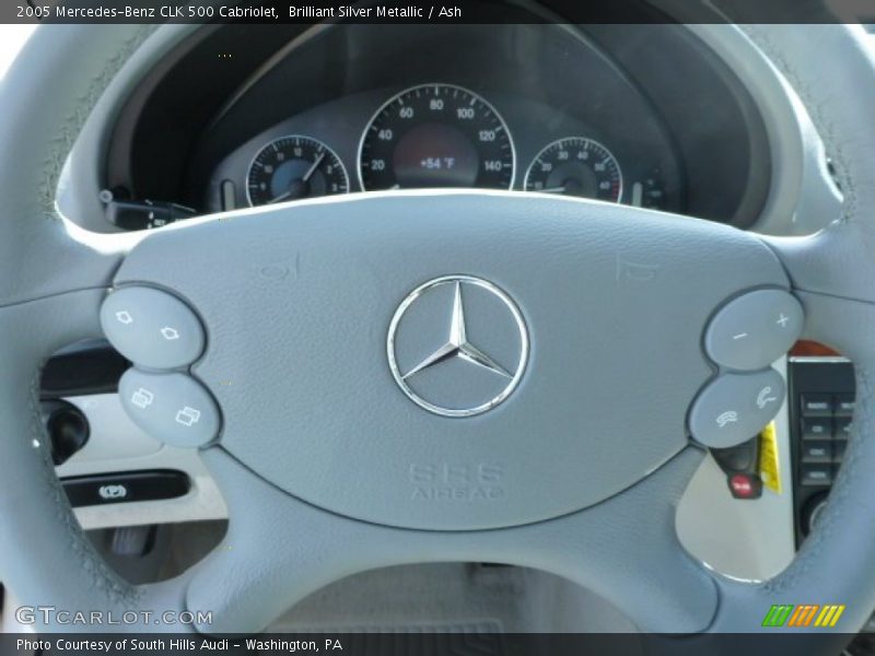 Brilliant Silver Metallic / Ash 2005 Mercedes-Benz CLK 500 Cabriolet