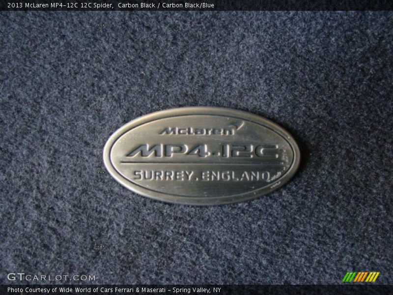  2013 MP4-12C 12C Spider Logo