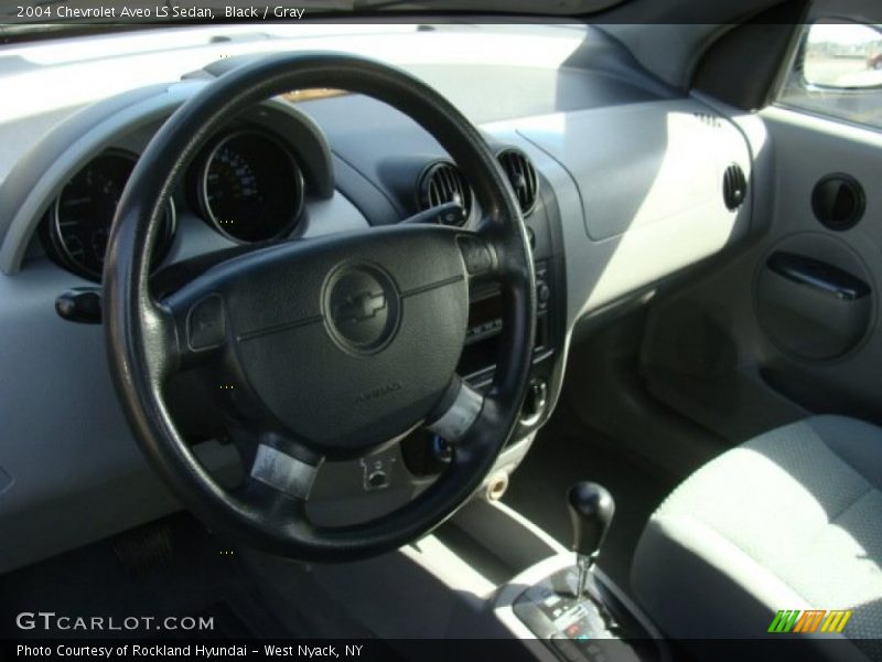 Black / Gray 2004 Chevrolet Aveo LS Sedan