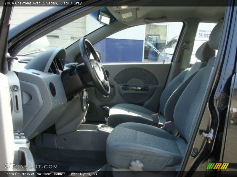 Black / Gray 2004 Chevrolet Aveo LS Sedan