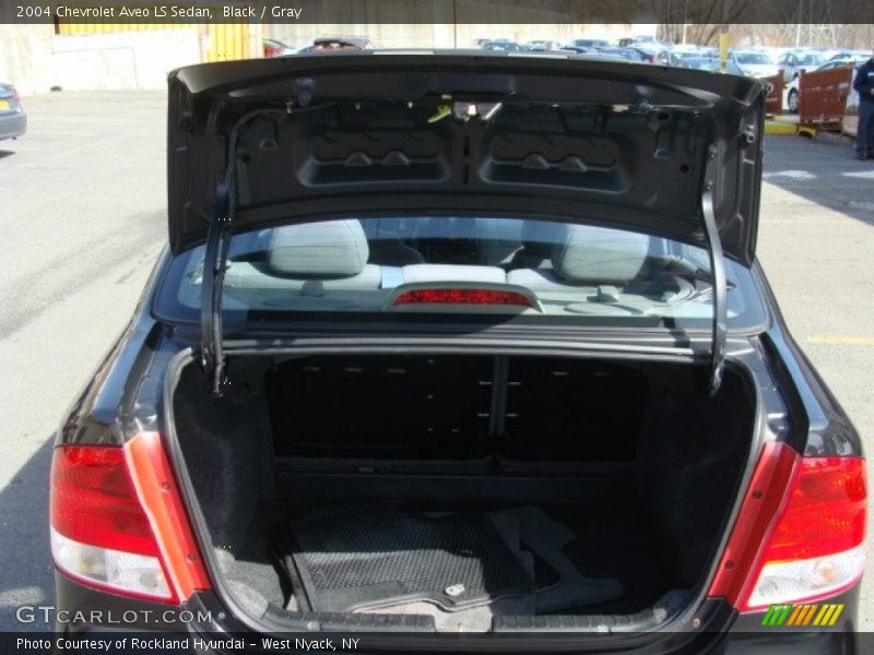 Black / Gray 2004 Chevrolet Aveo LS Sedan
