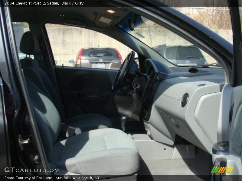 Black / Gray 2004 Chevrolet Aveo LS Sedan