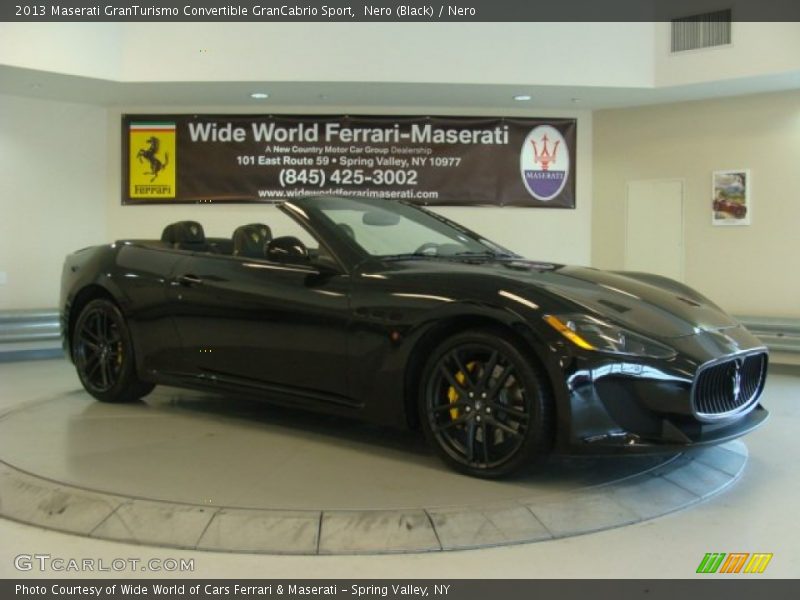 Nero (Black) / Nero 2013 Maserati GranTurismo Convertible GranCabrio Sport