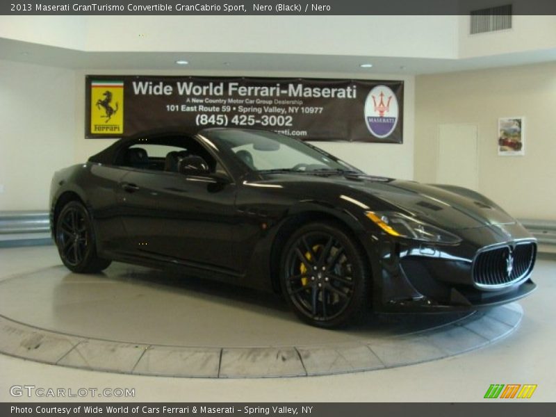 Nero (Black) / Nero 2013 Maserati GranTurismo Convertible GranCabrio Sport