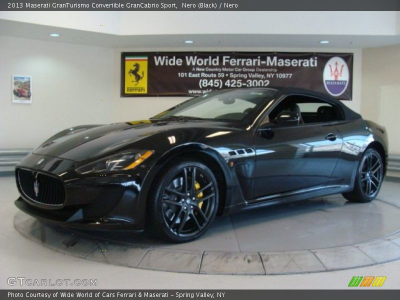 Nero (Black) / Nero 2013 Maserati GranTurismo Convertible GranCabrio Sport