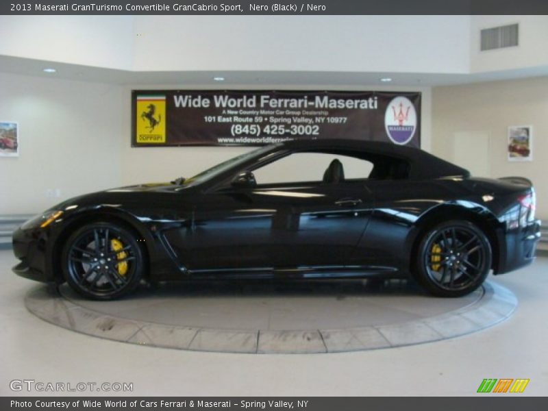 Nero (Black) / Nero 2013 Maserati GranTurismo Convertible GranCabrio Sport