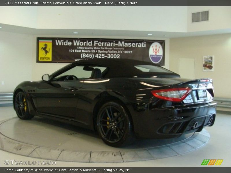 Nero (Black) / Nero 2013 Maserati GranTurismo Convertible GranCabrio Sport