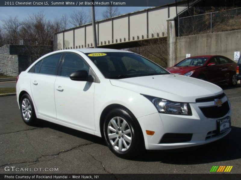 Summit White / Jet Black/Medium Titanium 2011 Chevrolet Cruze LS