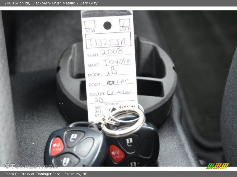 Blackberry Crush Metallic / Dark Gray 2008 Scion xB