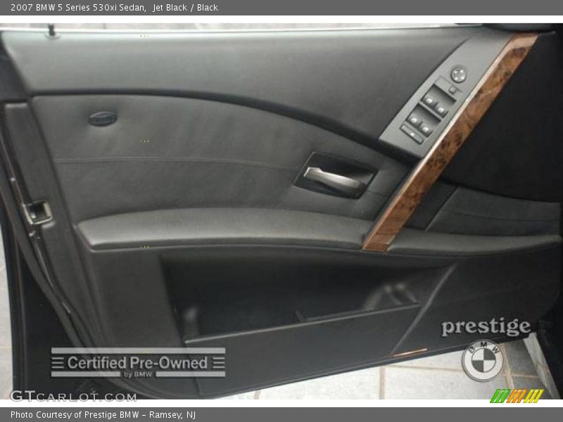 Jet Black / Black 2007 BMW 5 Series 530xi Sedan