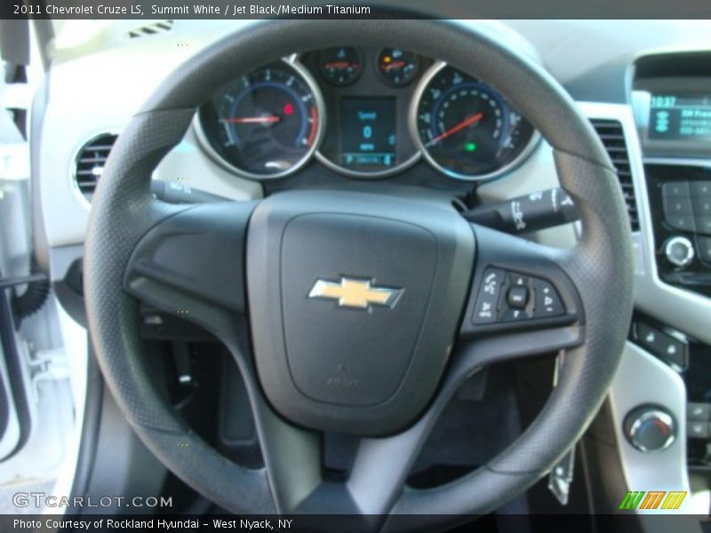 Summit White / Jet Black/Medium Titanium 2011 Chevrolet Cruze LS