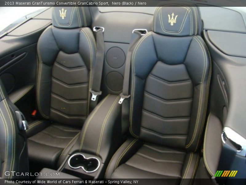 Rear Seat of 2013 GranTurismo Convertible GranCabrio Sport