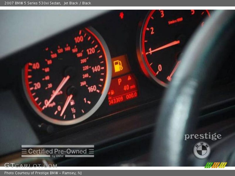 Jet Black / Black 2007 BMW 5 Series 530xi Sedan