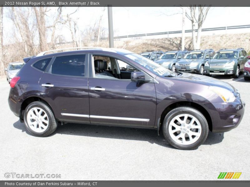 Black Amethyst / Black 2012 Nissan Rogue SL AWD
