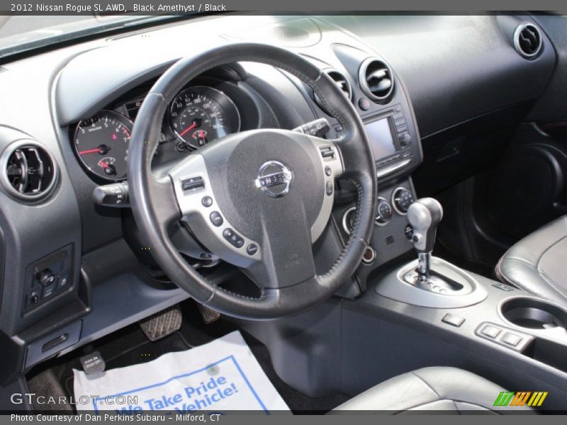 Black Amethyst / Black 2012 Nissan Rogue SL AWD