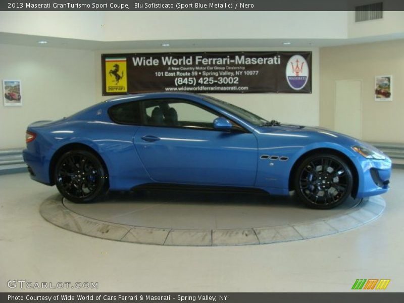 Blu Sofisticato (Sport Blue Metallic) / Nero 2013 Maserati GranTurismo Sport Coupe