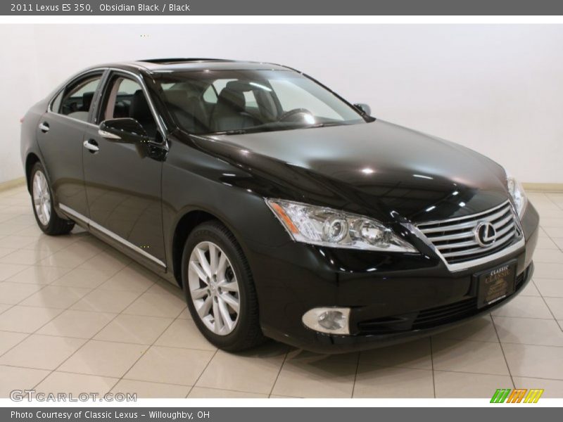Obsidian Black / Black 2011 Lexus ES 350