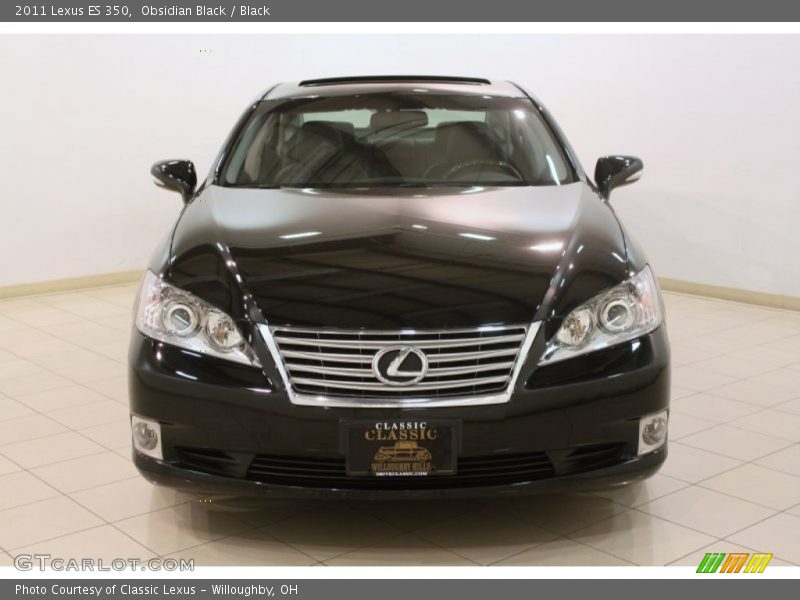 Obsidian Black / Black 2011 Lexus ES 350