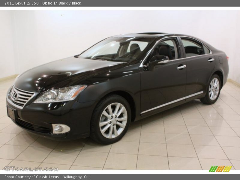 Obsidian Black / Black 2011 Lexus ES 350