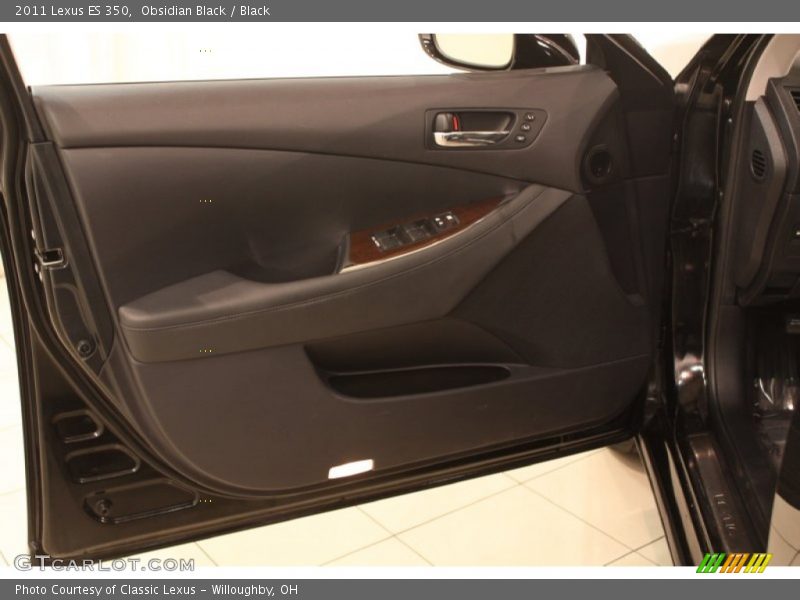 Obsidian Black / Black 2011 Lexus ES 350