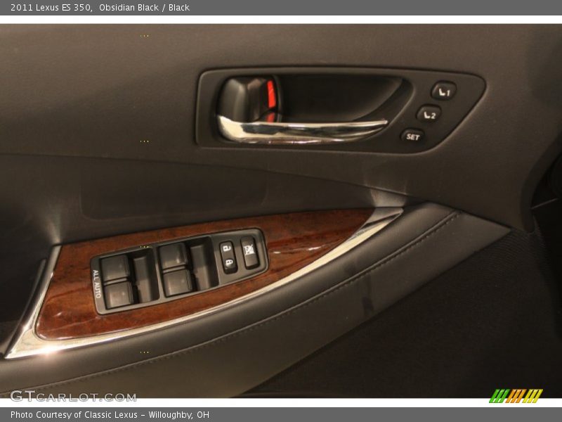 Obsidian Black / Black 2011 Lexus ES 350