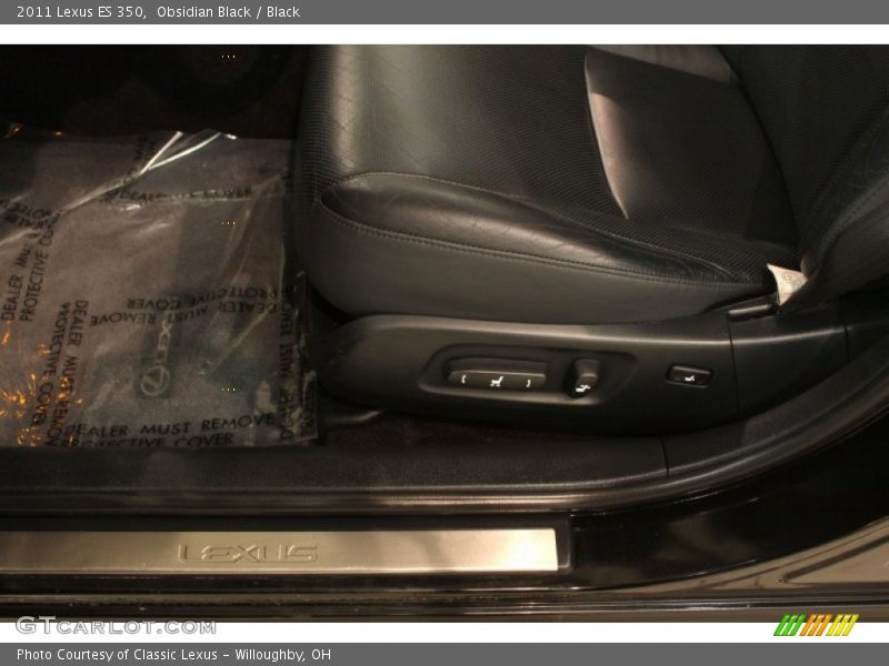 Obsidian Black / Black 2011 Lexus ES 350