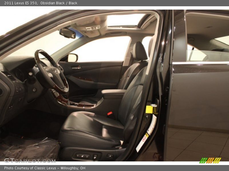 Obsidian Black / Black 2011 Lexus ES 350