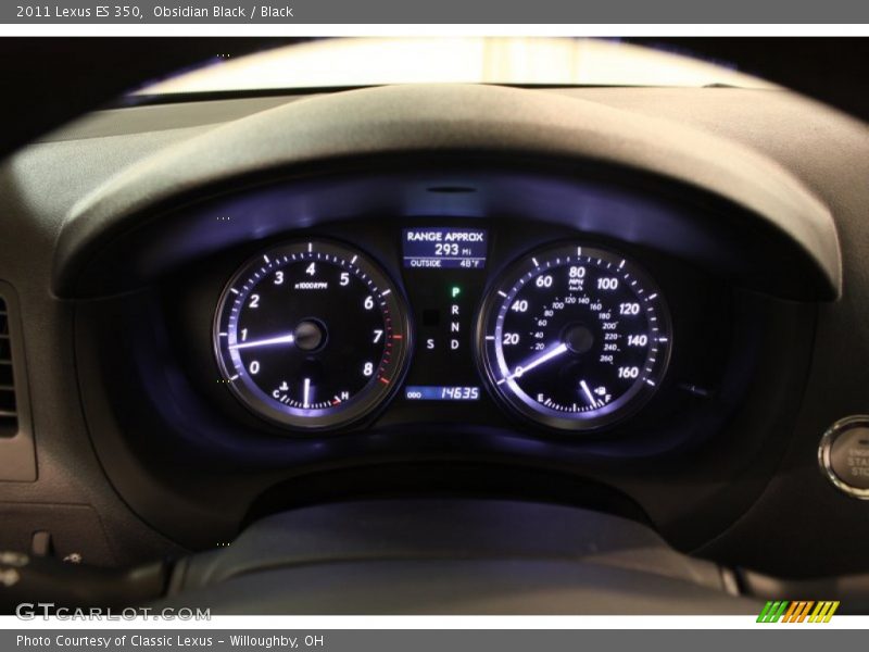 Obsidian Black / Black 2011 Lexus ES 350
