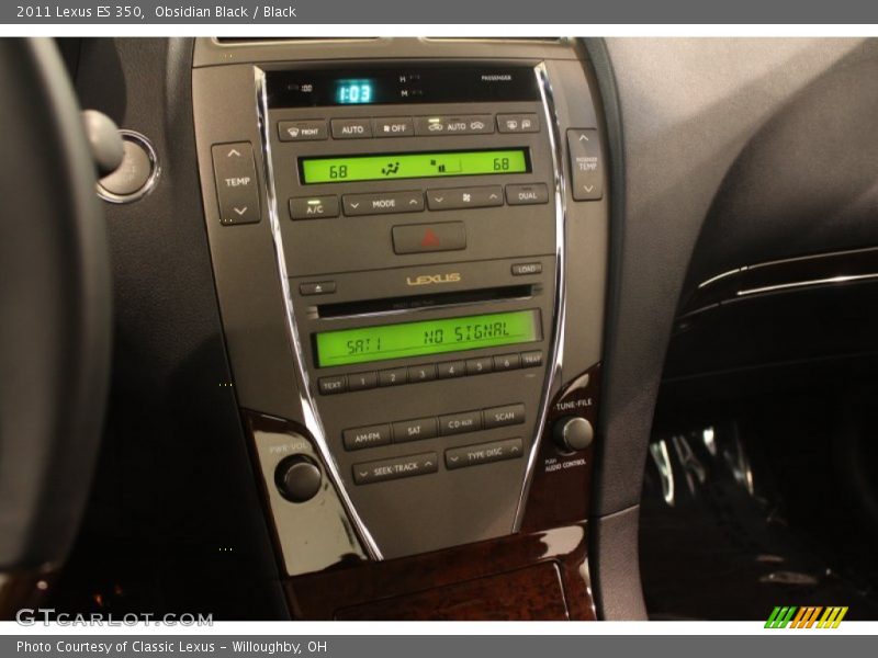 Obsidian Black / Black 2011 Lexus ES 350