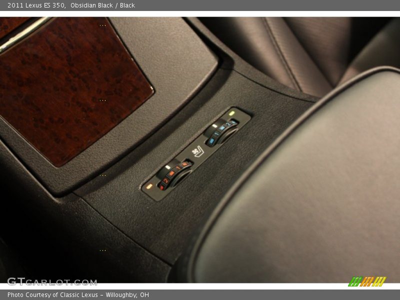 Obsidian Black / Black 2011 Lexus ES 350