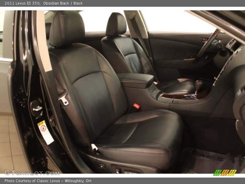Obsidian Black / Black 2011 Lexus ES 350