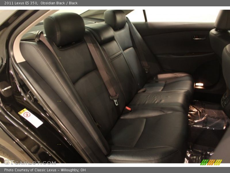 Obsidian Black / Black 2011 Lexus ES 350