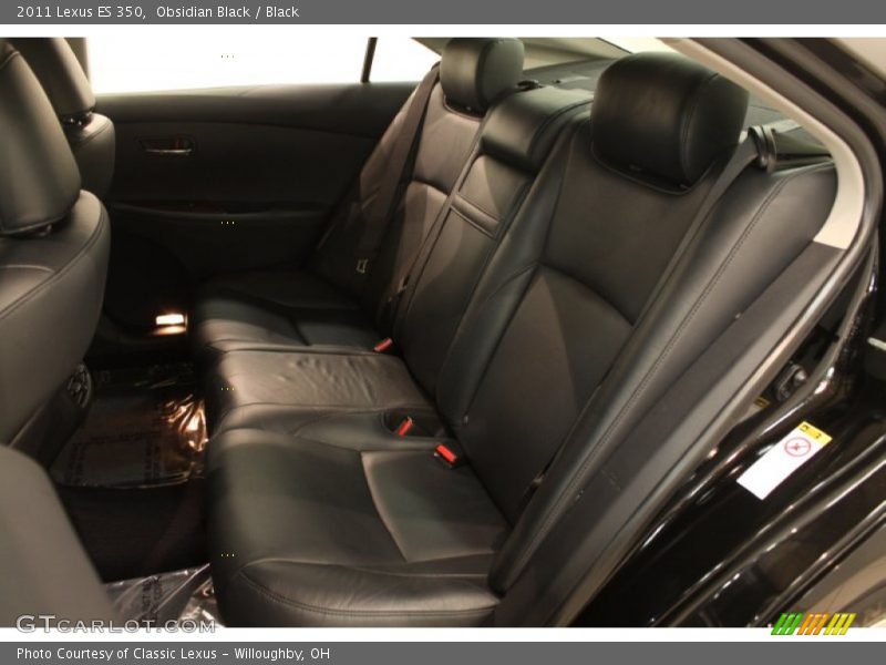 Obsidian Black / Black 2011 Lexus ES 350