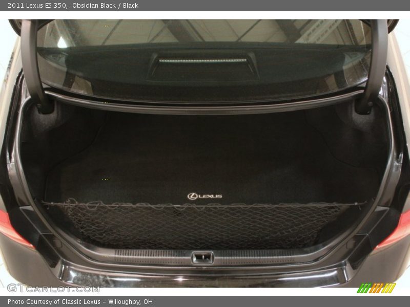 Obsidian Black / Black 2011 Lexus ES 350