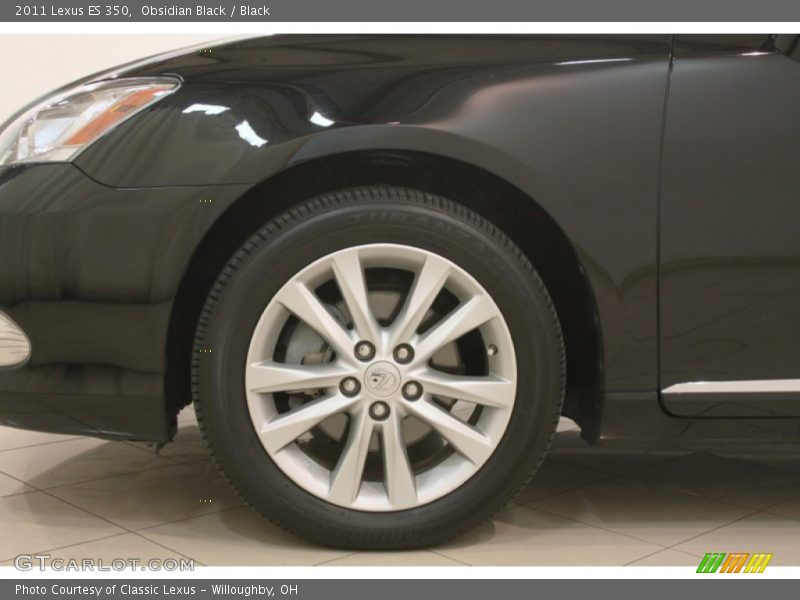 Obsidian Black / Black 2011 Lexus ES 350