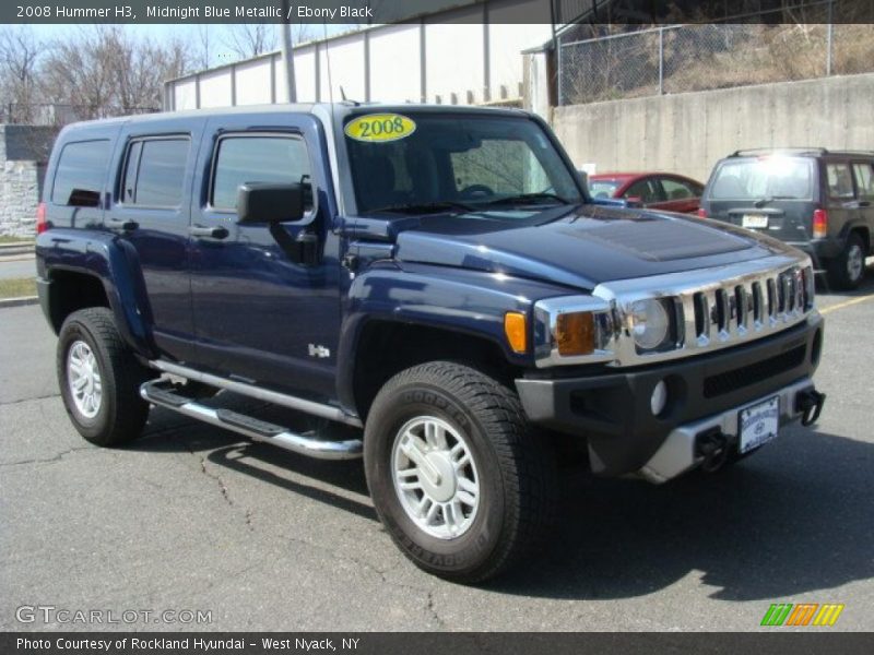 Midnight Blue Metallic / Ebony Black 2008 Hummer H3