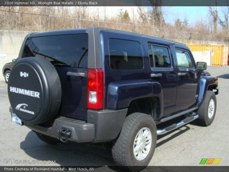 Midnight Blue Metallic / Ebony Black 2008 Hummer H3