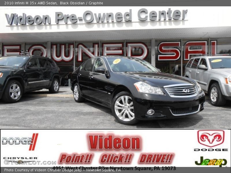Black Obsidian / Graphite 2010 Infiniti M 35x AWD Sedan