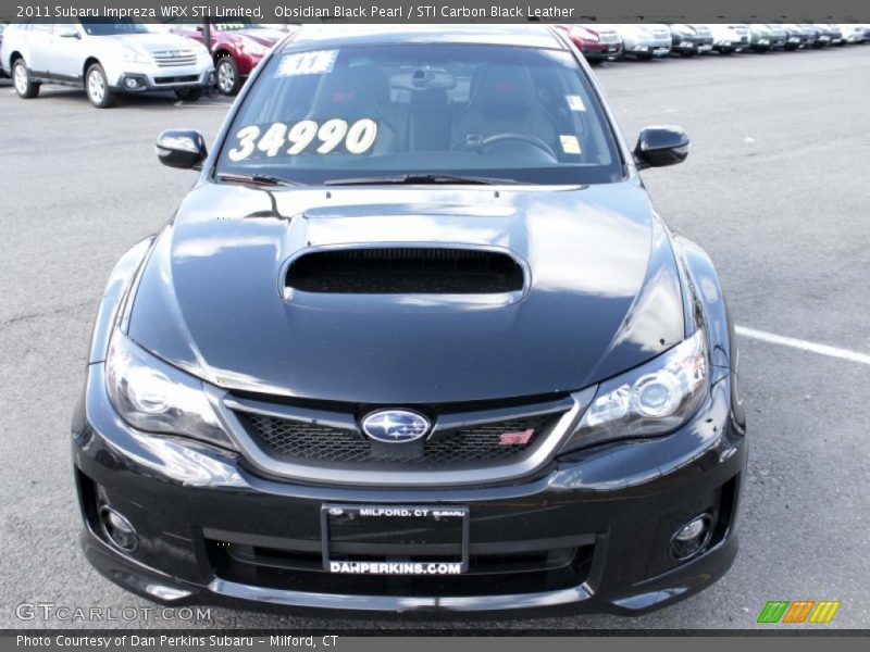 Obsidian Black Pearl / STI Carbon Black Leather 2011 Subaru Impreza WRX STi Limited