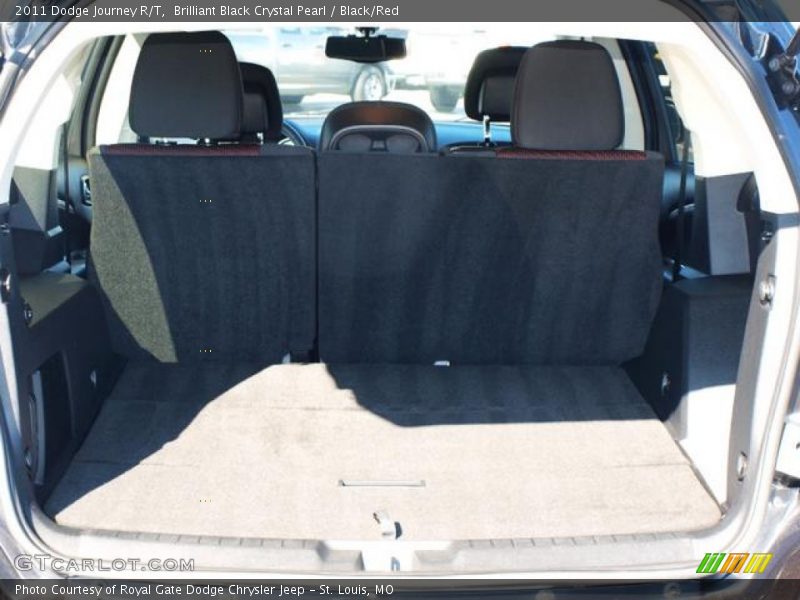 Brilliant Black Crystal Pearl / Black/Red 2011 Dodge Journey R/T