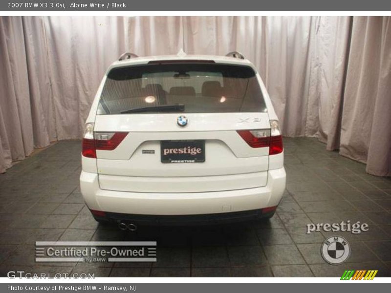 Alpine White / Black 2007 BMW X3 3.0si