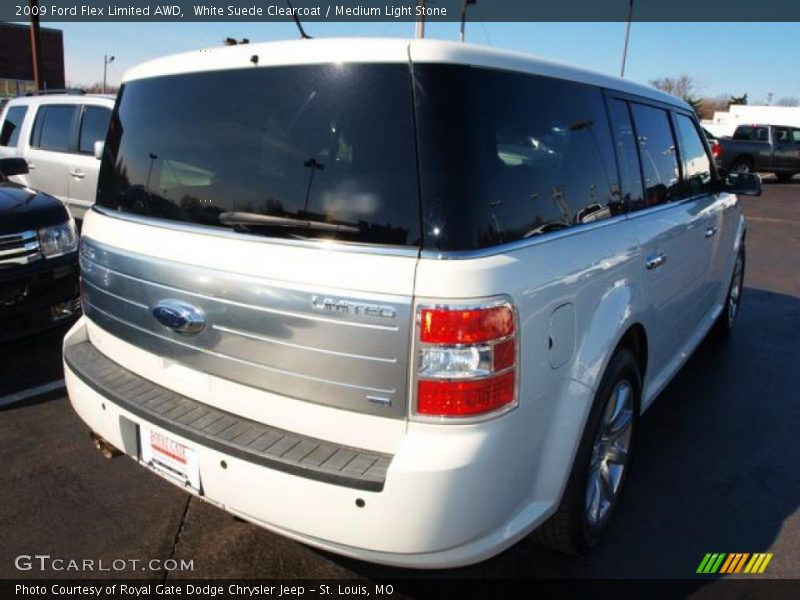 White Suede Clearcoat / Medium Light Stone 2009 Ford Flex Limited AWD