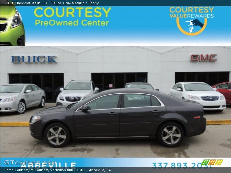 Taupe Gray Metallic / Ebony 2011 Chevrolet Malibu LT